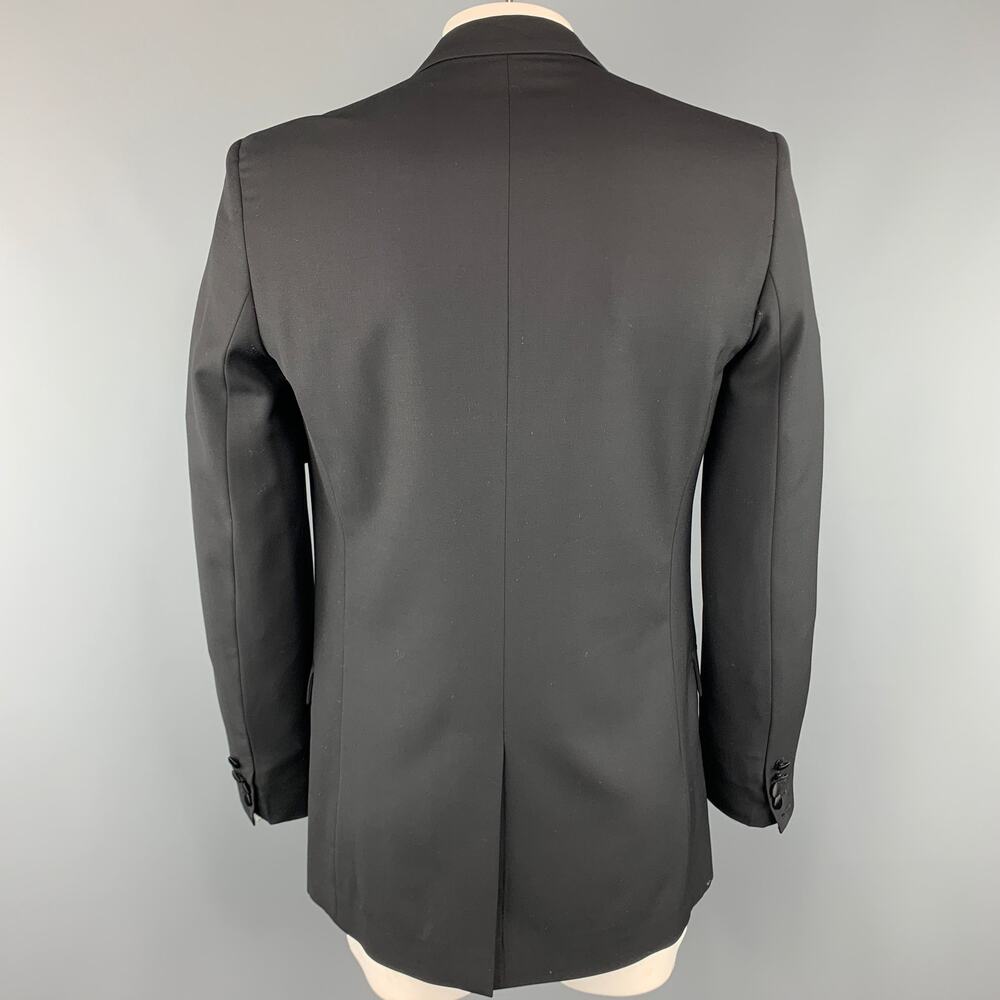 MARC JACOBS Size 40 Black Wool Peak Lapel Sport Coat Tuxedo Jacket - Picture 4 of 6